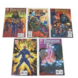 Marvel Limited Series Fantastic Five 2007 #1-5 Five Comic Book Bundle Rated A